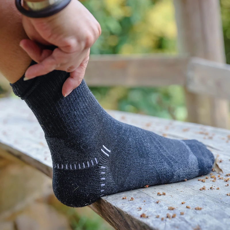 MAUHOSO Calcetines de lana merino para hombre, calcetines suaves para atletismo, correr, senderismo, ciclismo - imagen 2