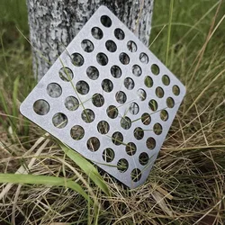 Red para parrilla de barbacoa con placa de aleación de titanio puro, se puede personalizar, cuadrado redondo, para acampar al aire libre alrededor del estufa, red para cocinar té
