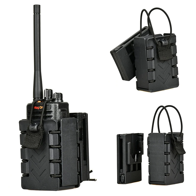 Soporte táctico MOLLE giratorio para radio portátil de cinturón - imagen 2