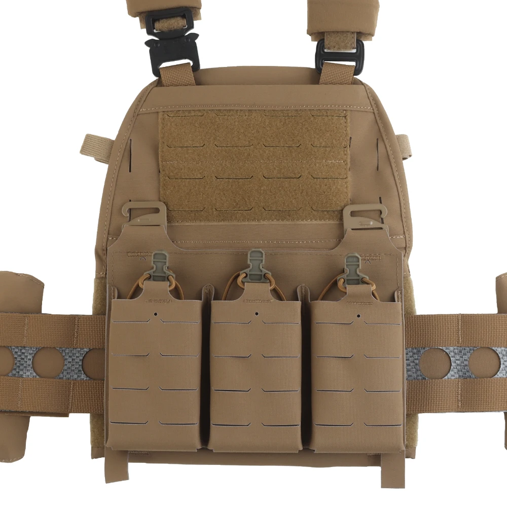 Chaleco táctico MOLLE V5 FCPC – Verde Ranger para airsoft y caza - imagen 4