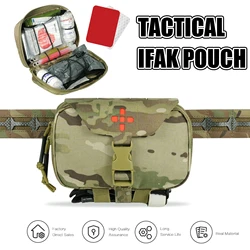 Bolsa táctica MOLLE IFAK Rip Away, kit médico de primeros auxilios para traumatismos, de liberación rápida, para actividades de supervivencia de emergencia