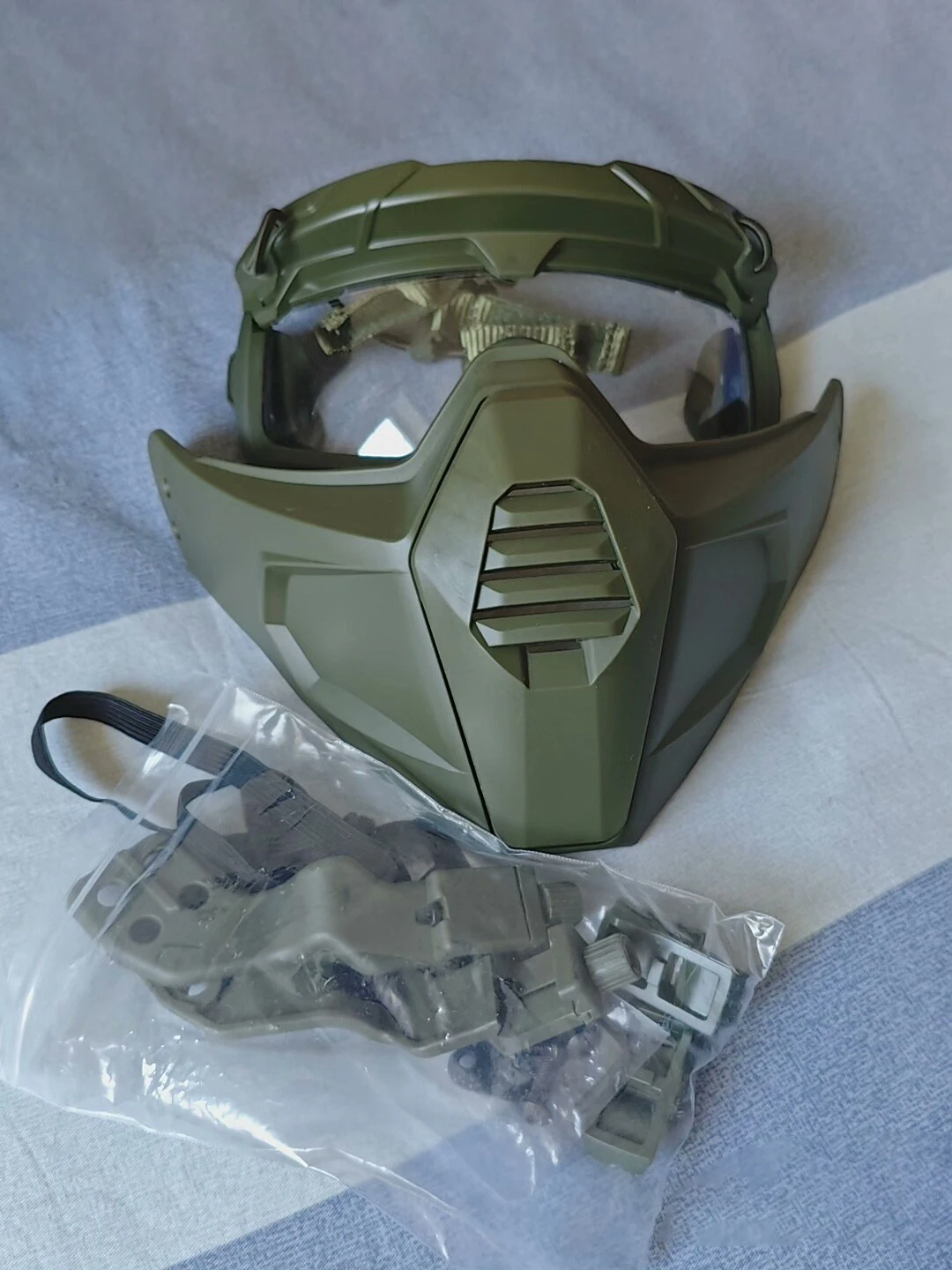Gafas tácticas SF con casco y protector barbilla integrado - imagen 5