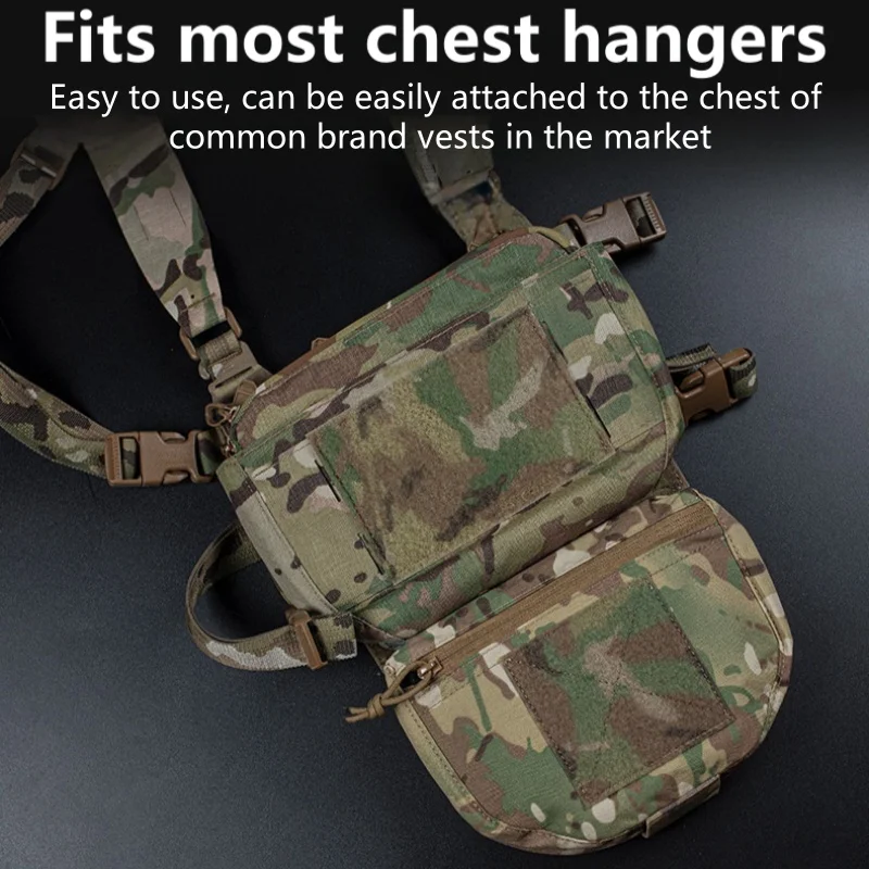 Bolsa de accesorios grande FC, camiseta sin mangas para exteriores/expansión colgante en el pecho, almacenamiento multifuncional, bolsa abdominal inferior - imagen 5