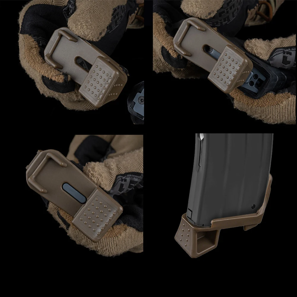 Base de revista táctica Airsoft GBB PMAG, funda inferior de extracción rápida con herramienta de ajuste de 2 uds para mira PEQ para accesorios de caza - imagen 5