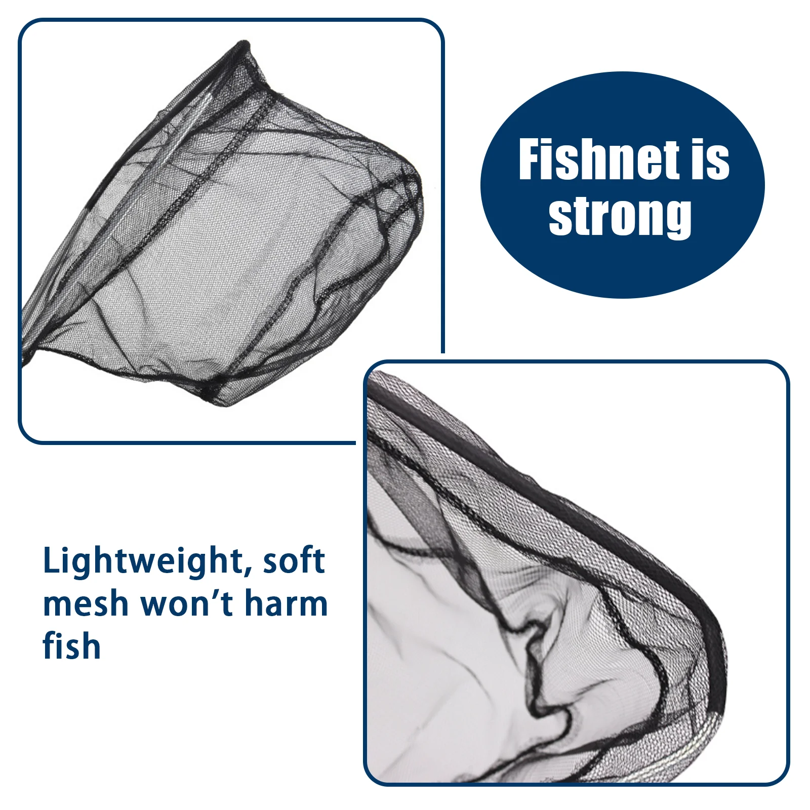 Red de pesca con mosca plegable, red de pesca flotante telescópica para agua salada, aparejos de pesca de carpa de agua dulce, malla de mar - imagen 5