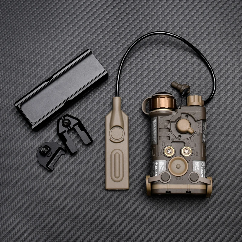 WADSN nuevo Nylon NGAL láser infrarrojo L3-NGAL luz estroboscópica LA23 interruptor de enchufe con almohadilla de presión montaje de interruptor riel Picatinny MLOK - imagen 3