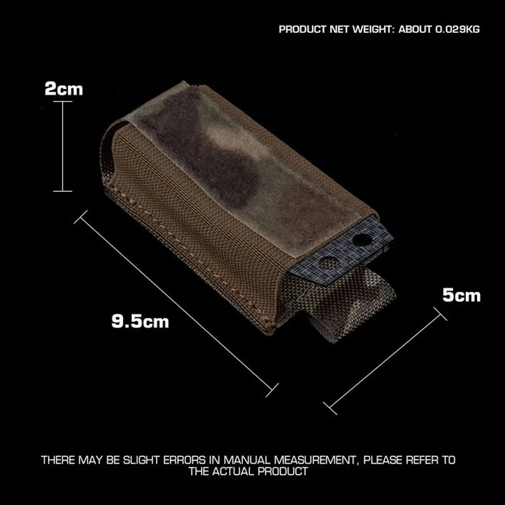 Bolsa táctica Molle de 9mm para cargador de pistola, soporte individual de liberación rápida para caza, tiro, Airsoft Mag, bolsa para linterna, funda para cuchillo - imagen 3