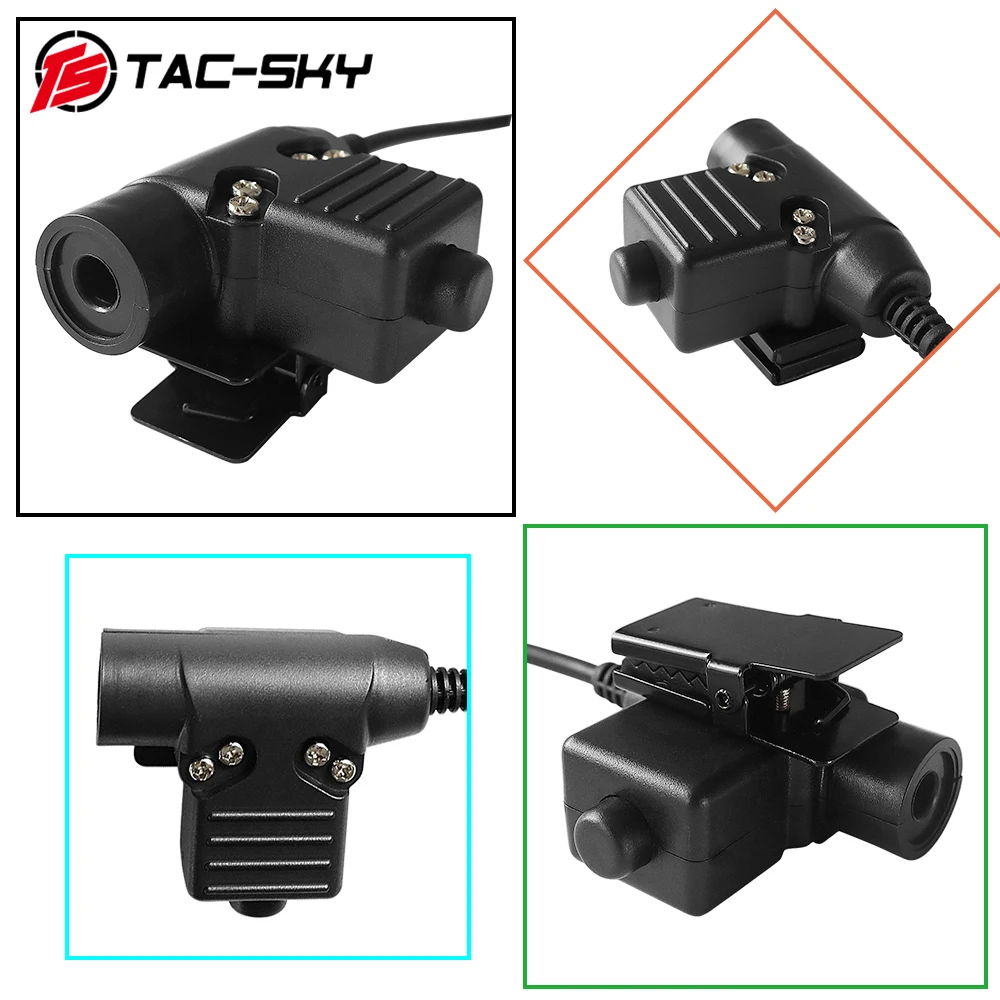 Adaptador PTT negro U94 para radios AN/PRC-152 y AN/PRC-148 - imagen 4