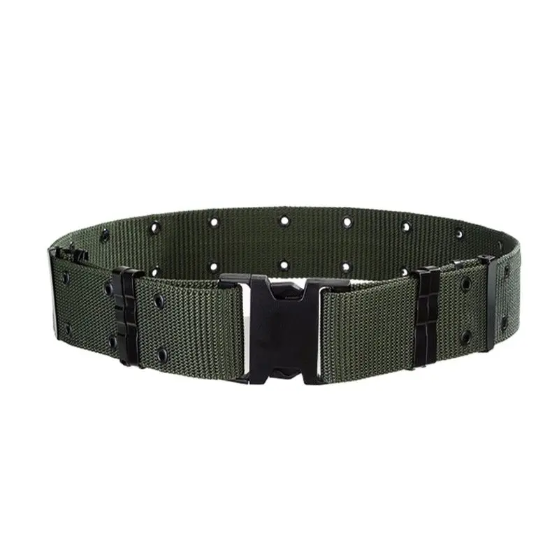 Cinturón militar para hombre, cinturón táctico Unisex ajustable con hebilla de nailon, correa para deportes al aire libre, soporte de cintura de caza de camuflaje - imagen 5