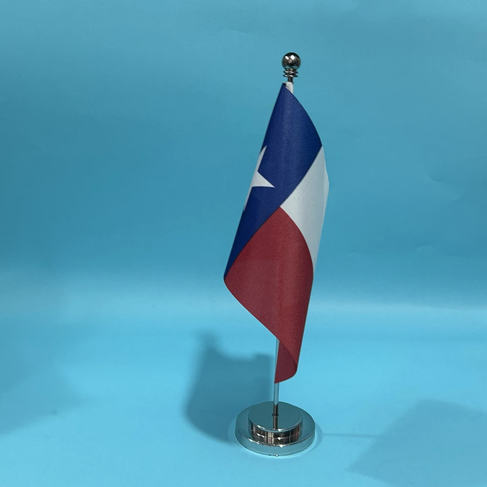 Bandera pequeña Texas 14x21 cm – Estado USA poliéster para escritorio - imagen 4