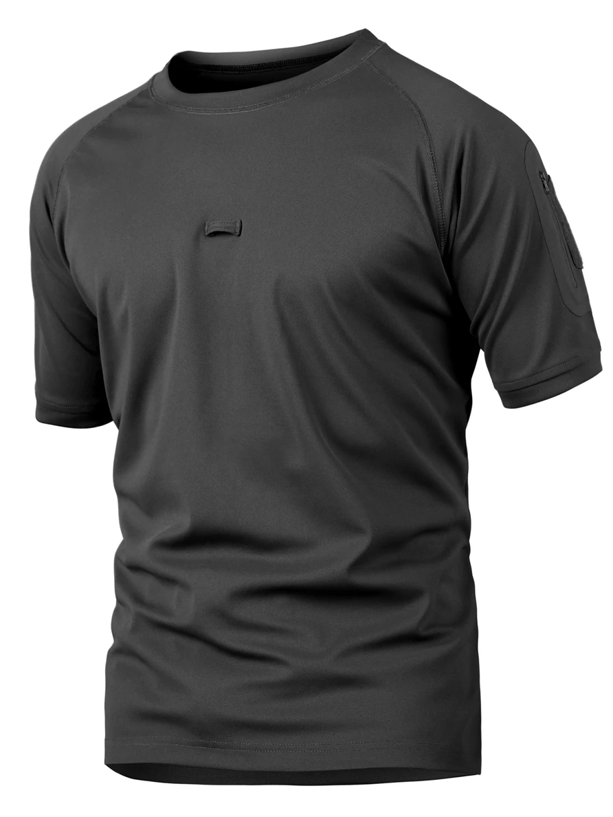 Camiseta de secado rápido al aire libre para hombre, ropa de entrenamiento de combate, manga corta, cuello redondo, Camuflaje, pitón táctico, Verano - imagen 2