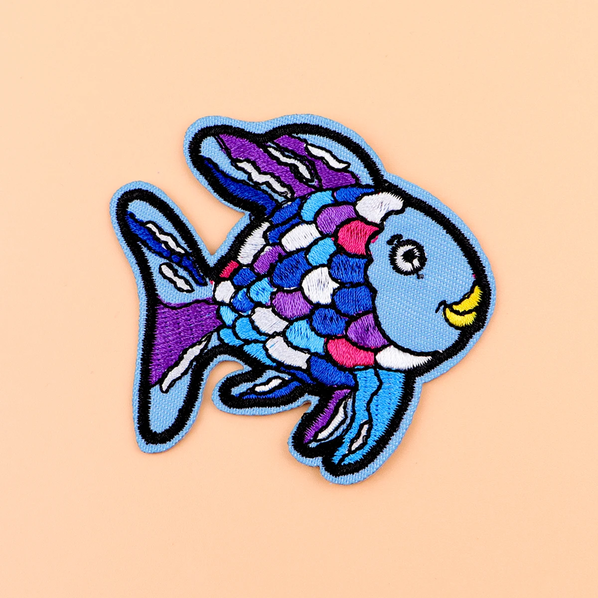 Parche colorido para planchar con forma de pez, parche para ropa, parche bordado crepuscular, accesorios de ropa, pegatinas de costura - imagen 4