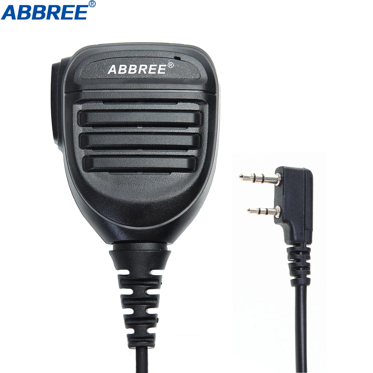 ABBREE Walkie Talkie altavoz micrófono impermeable PTT micrófono para UV-5R UV-16 UV-13 UV-21 UV17 Radio bidireccional QuanSheng UV-K5 UV-K6