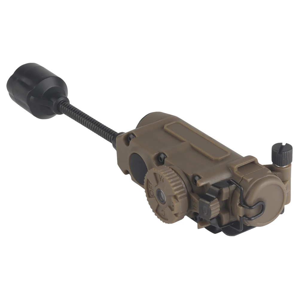 Lámpara táctica para casco, linterna para cabeza, luz IR roja, verde, azul y blanca, luz LED estroboscópica IFF, linterna para caza al aire libre, equipo Airsoft - imagen 3