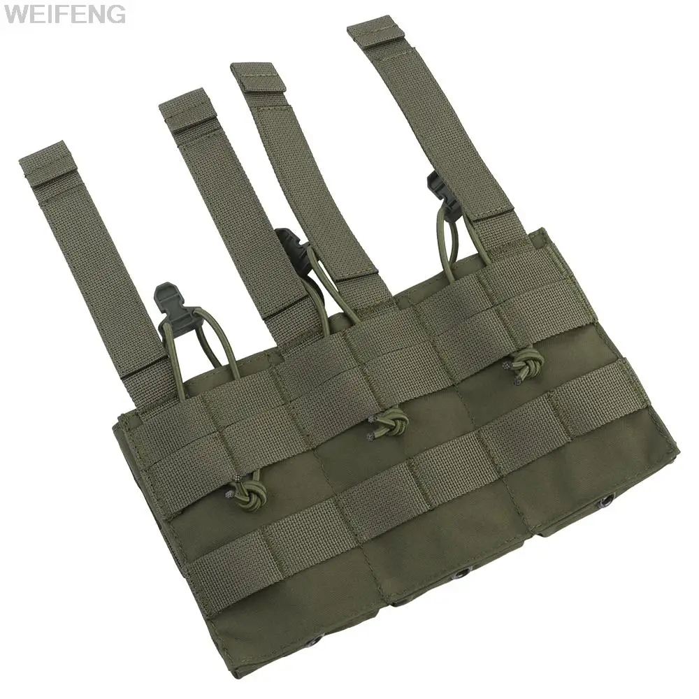 Bolsa táctica para Triple cargador de 5,56mm, sistema Molle M4, AR15, AK 47 Mag, soporte Universal para cartucho, accesorios de caza - imagen 5