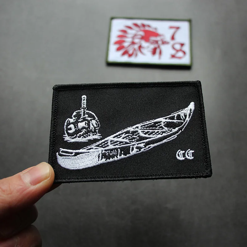 FOG Canoe Forward 78 Patches Influencer Team Embroidery Tactical Badge For Clothing Backpack Jacket Vest Armband Decoration - imagen 4