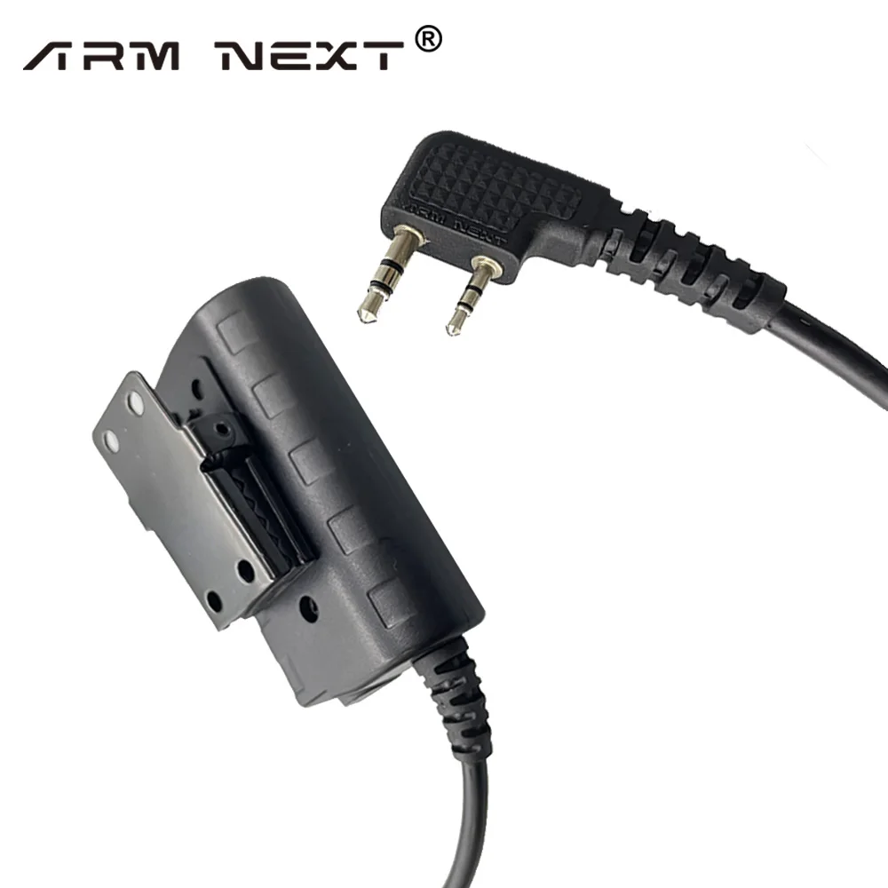 Adaptador de auriculares táctico U94 PTT para walkie-talkie Kenwood Baofeng UV-5R Plus, UV-5RE, BF-888S, H777, nuevo - imagen 2