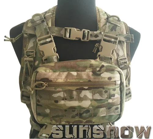 SUNSNOW Hill People Gear bolsa colgante frontal para el pecho y mochila, cinturón de conexión, 4 piezas - imagen 4