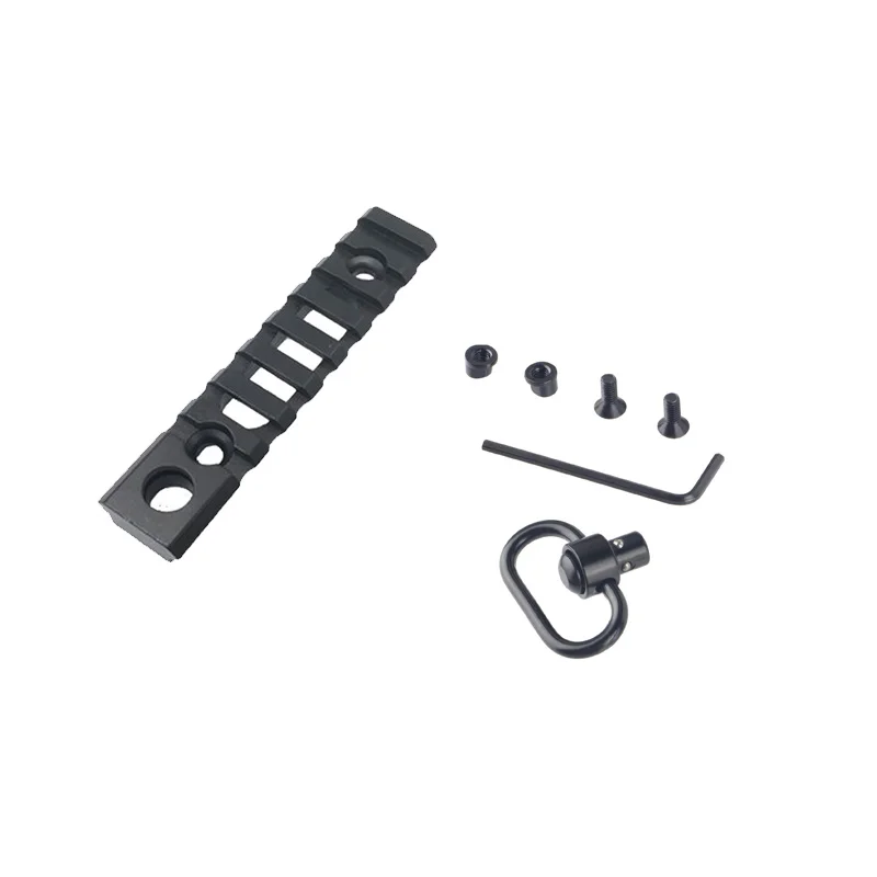 Anillo giratorio QD, diseño hueco, sistema KKeyMod de riel de 8 ranuras, con botón pulsador de 1,25 pulgadas, adaptador de enchufe para accesorios de pistola de juguete de caza - imagen 4