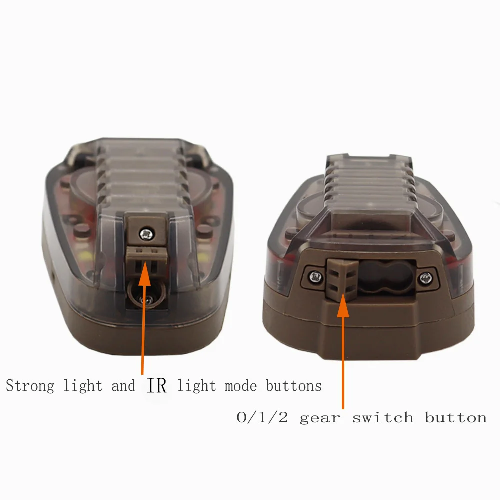 Luz táctica para casco, luz de señal de supervivencia, casco Airsoft, adaptador de lámpara IR, lámpara de identificación, luz para casco deportivo al aire libre - imagen 4