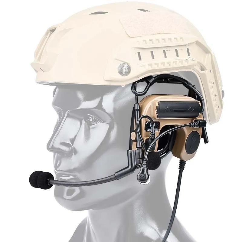 WADSN-auriculares militares de comactato IV para reducir el ruido de los oídos, auriculares tácticos para exteriores - imagen 3