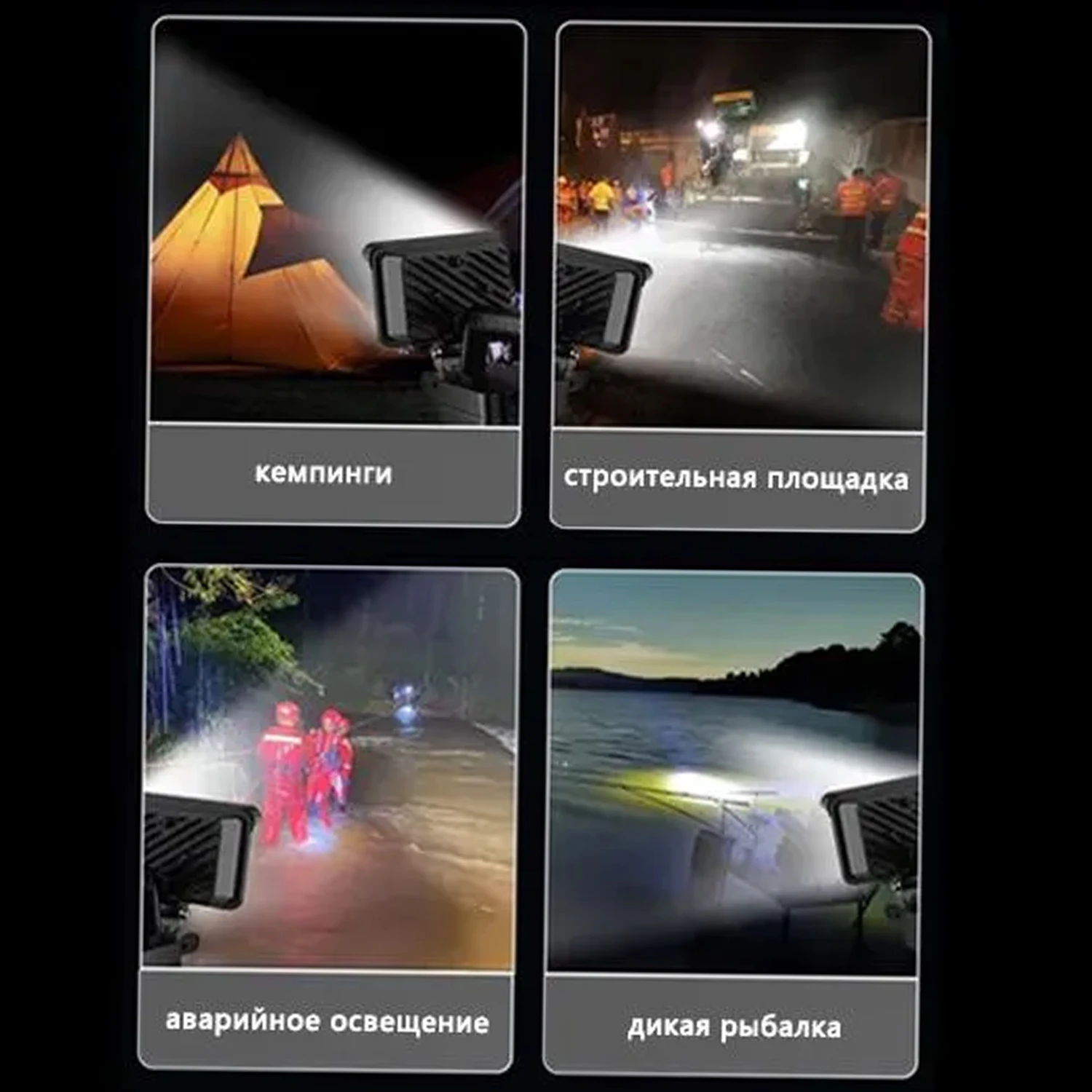 Linterna de emergencia portátil de 4/6/8 pulgadas, lámpara de Camping, trabajo al aire libre, herramienta de emergencia portátil, luz de 18V, batería Makita de iones de litio - imagen 5