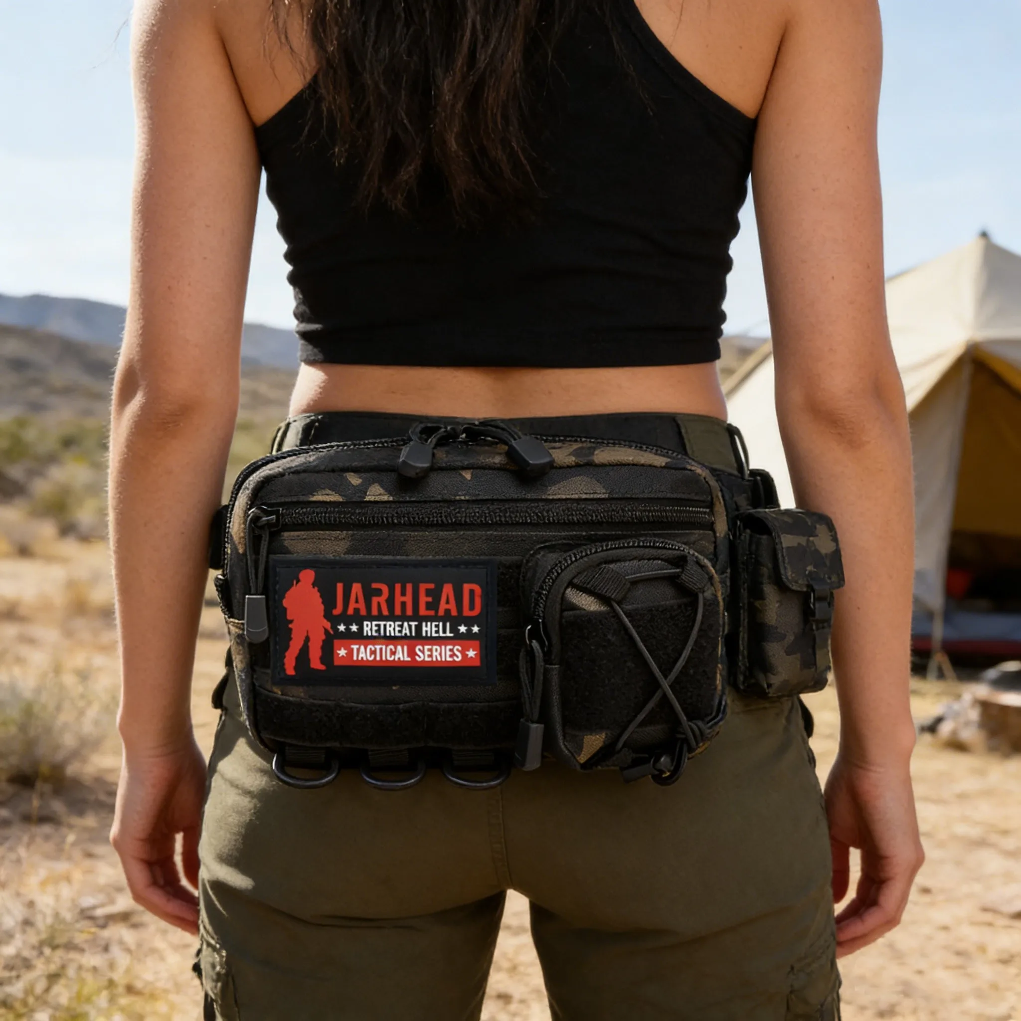 Bolsa Modular Horizontal para Almacenamiento de Utilidades al Aire Libre, Chaleco Táctico, Mochila, Bolsa de Accesorios Molle, Bolsa de Caza y Camping 1000D - imagen 3