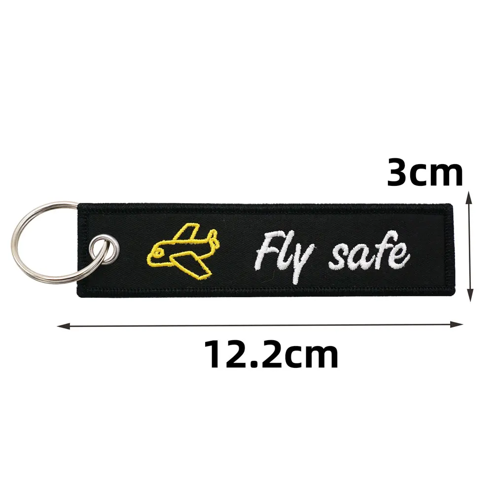 Llavero bordado Fly Safe con llavero para pilotos - imagen 4
