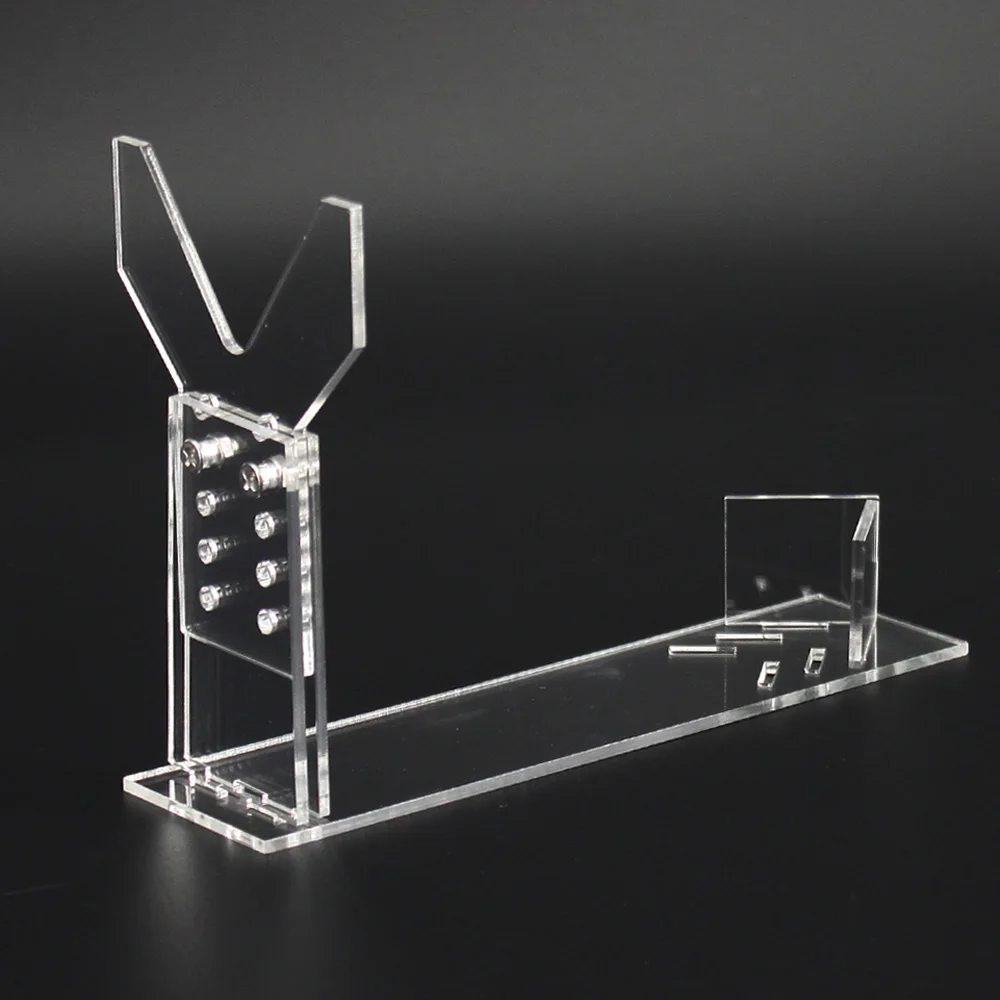 Soporte de exhibición de pistola de nuevo estilo, estante de almacenamiento de exhibición de pistola corta de acrílico transparente ajustable - imagen 3