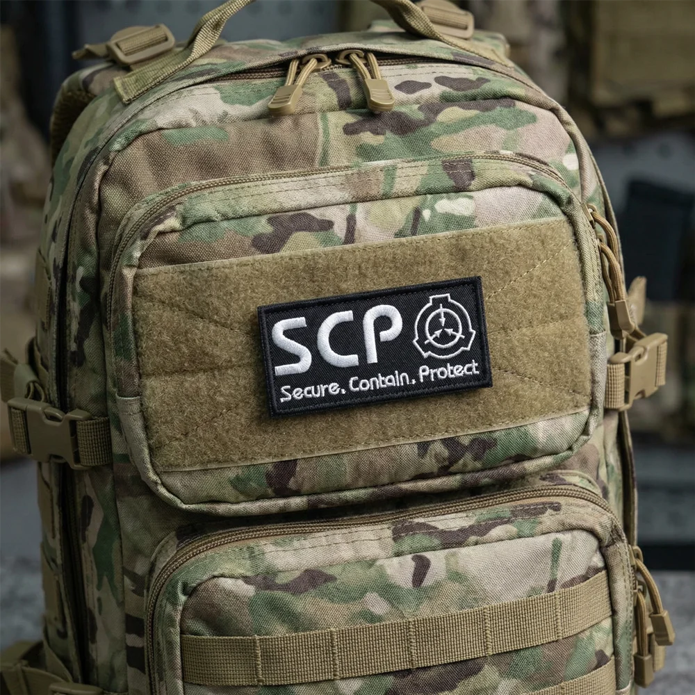 SCP Parche táctico bordado de la Fundación para brazalete