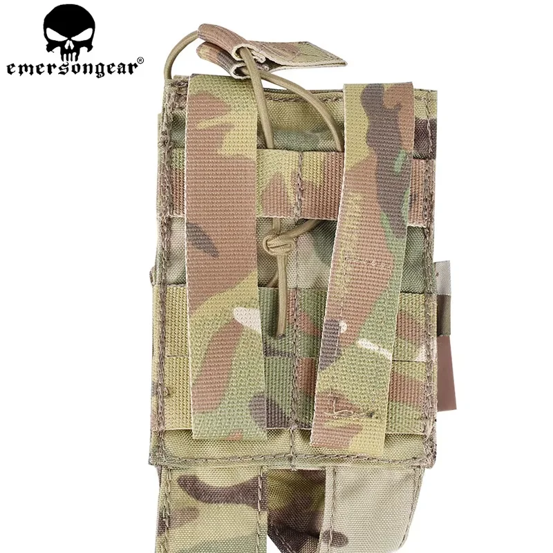 Bolsa MOLLE Mag de nailon 500D, porta revistas con tapa abierta doble para MP5 MP7 SMG Airsoft táctico Emersongear EM6360 - imagen 5
