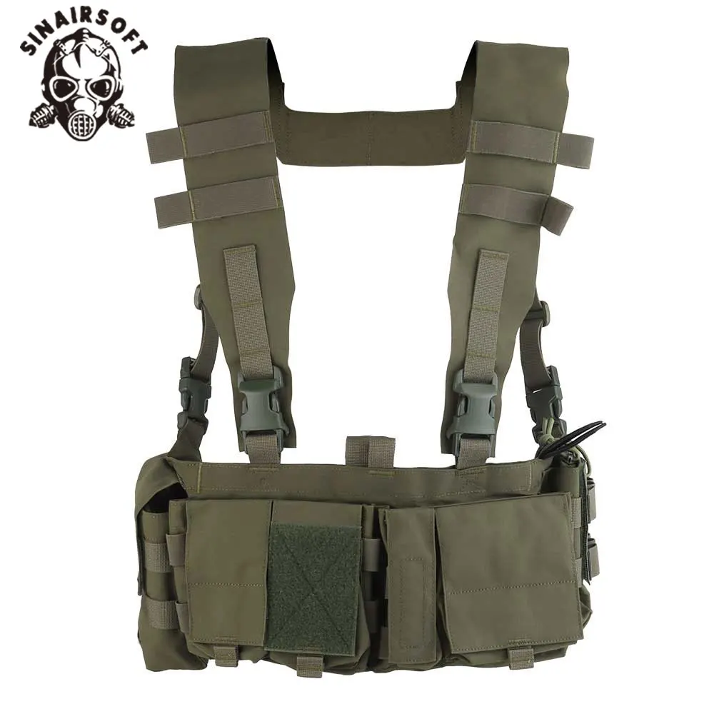 Plataforma de pecho táctica UW Gen IV, bolsa MRC GP, harness 556 762 MAG, interruptor rápido, plataforma de engranaje, gancho, bucle, chaleco de caza MOLLE