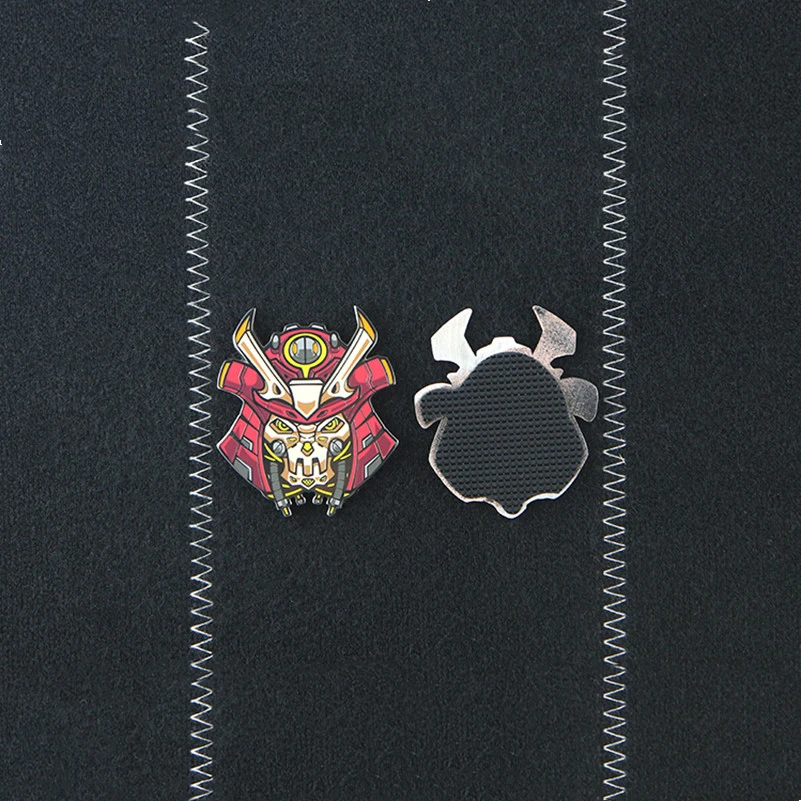 Insignia de parche de Metal de samurái de dibujos animados de estilo japonés, decoración artesanal, chaleco táctico, mochila, accesorio de ropa con gancho - imagen 5