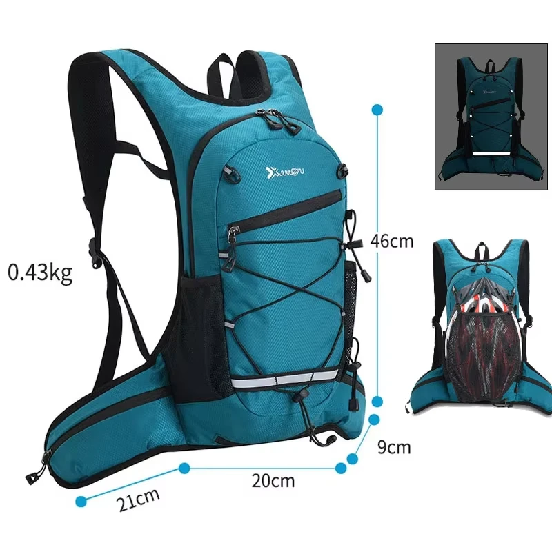 Mochila para correr y ciclismo al aire libre, bolsa para chaleco de agua de hidratación de gran capacidad, reflectante, ligera, para deportes de bicicleta, viaje - imagen 3