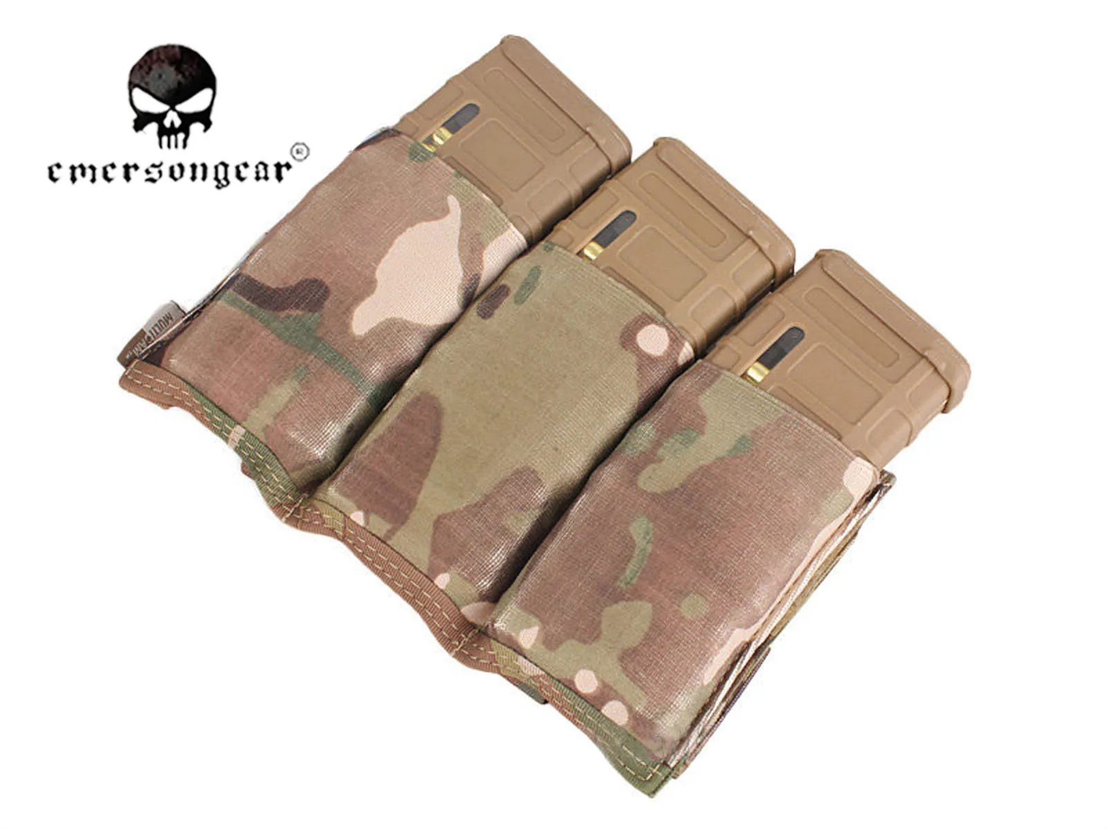 Emersongear-Triple M4 FAST Magazine, Molle, Airsoft Multicam, EM2388C - imagen 2