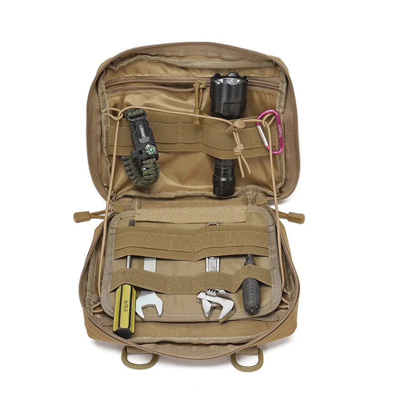 Bolsa de cinturón táctico Molle, bolsa de herramientas EDC con corte láser, bolsa organizadora de accesorios médicos portátiles para exteriores, botiquín de primeros auxilios táctico - imagen 3
