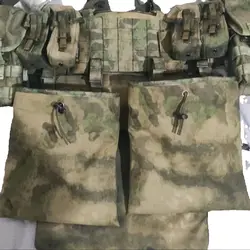 Bolsa táctica plegable Flecktarn MOLLE para accesorios y botellas