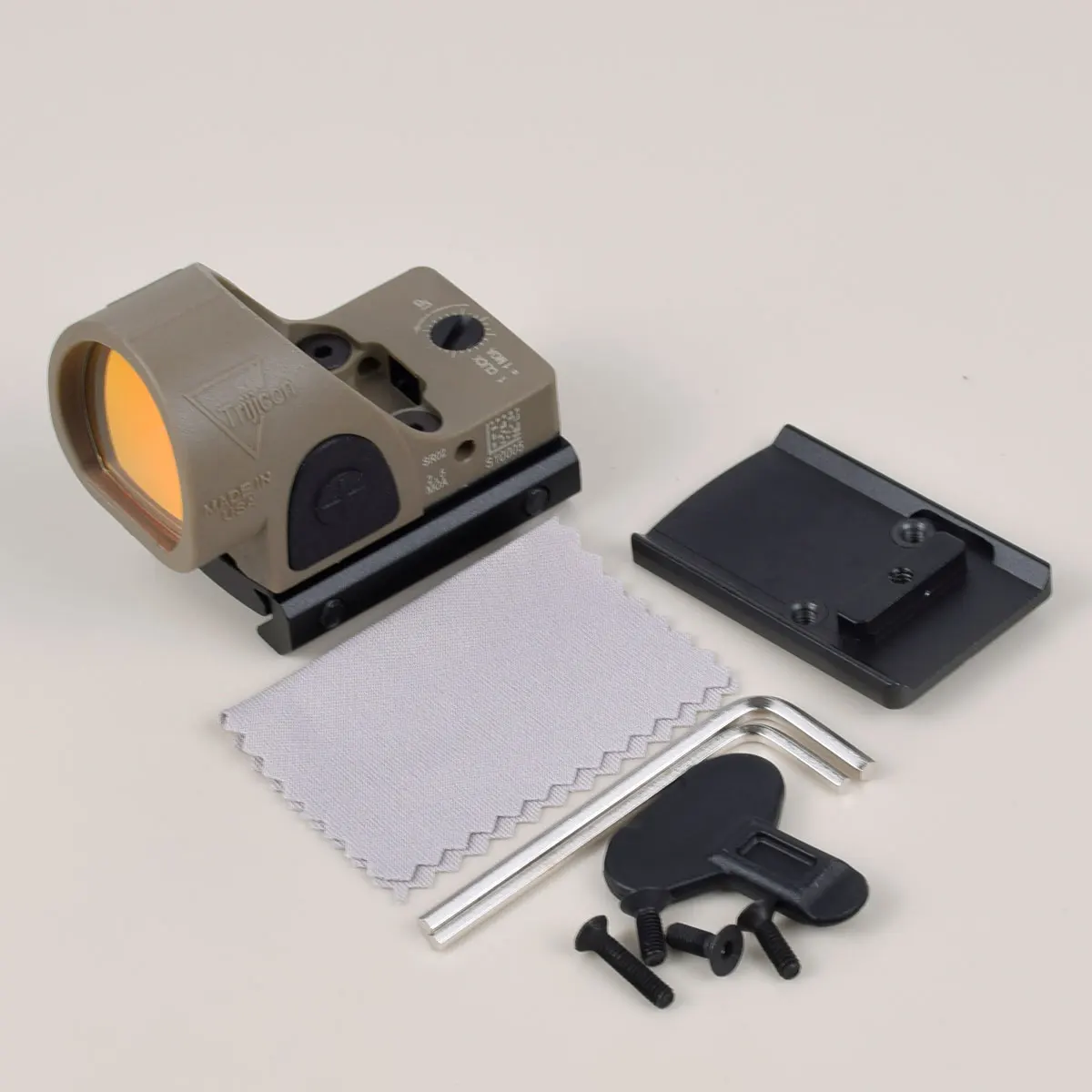 Pistola táctica de nailon para Glock G17 G19, mira de punto rojo SRO, Mini alcance, 9mm, 20mm - imagen 3