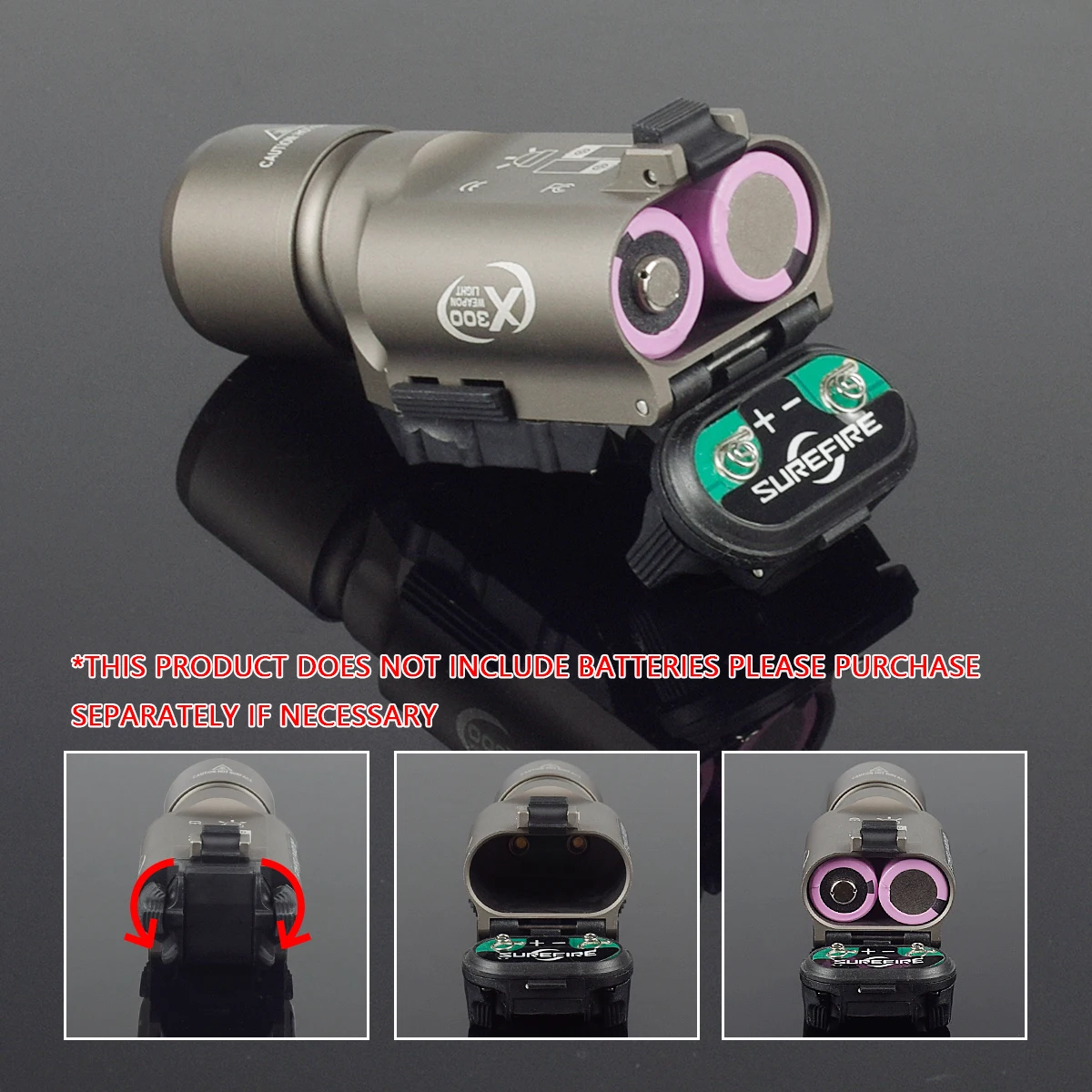 SureFire X300 IR linterna para riel de 20 mm, 600 lúmenes, aluminio - imagen 4