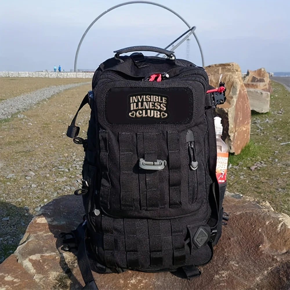 Parche bordado "Invisible Illness Club", apliques de Velcros con gancho y bucle para mochilas, chaquetas, vaqueros y sombreros, diseño único, 1 ud. - imagen 5