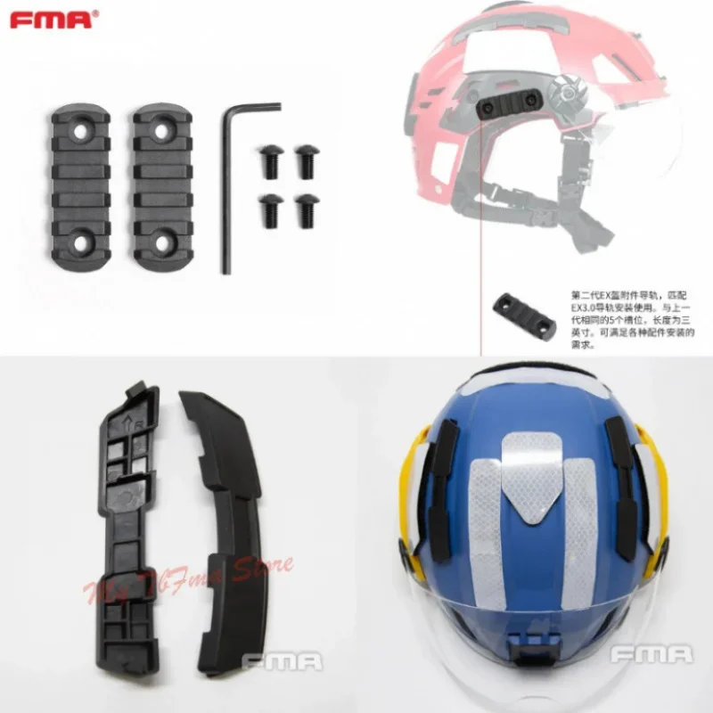 FMA Wendy Adaptador de riel para casco táctico – Negro