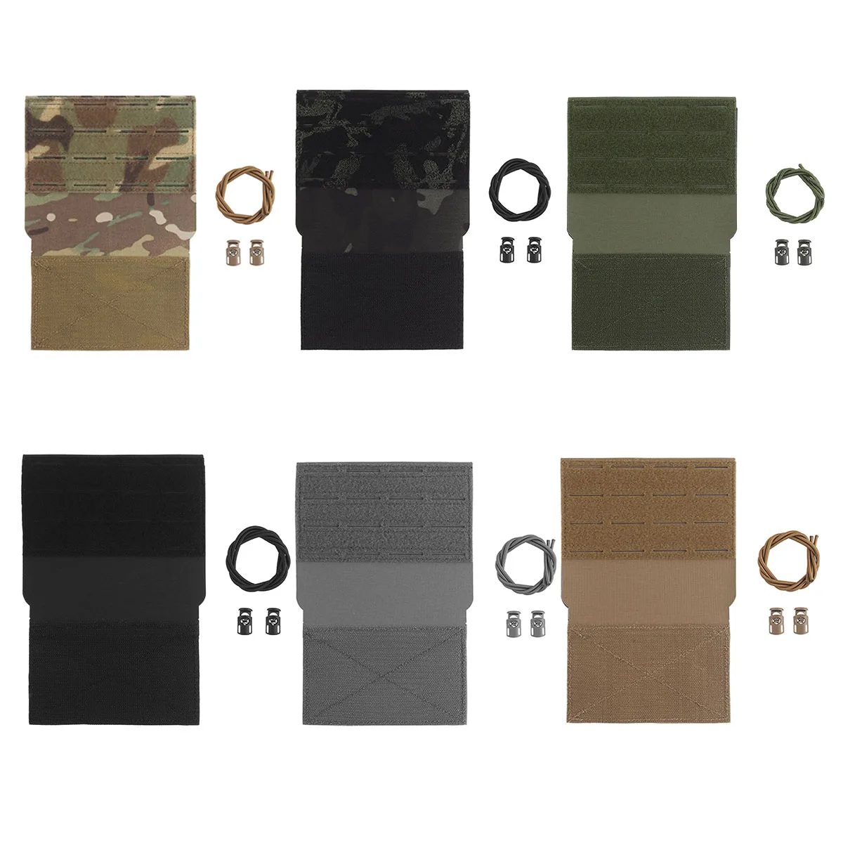 Accesorios tácticos para colgar en el pecho, MOLLE, añade caja de montaje, pegatinas de uso de almacenamiento para chalecos tácticos simples - imagen 2