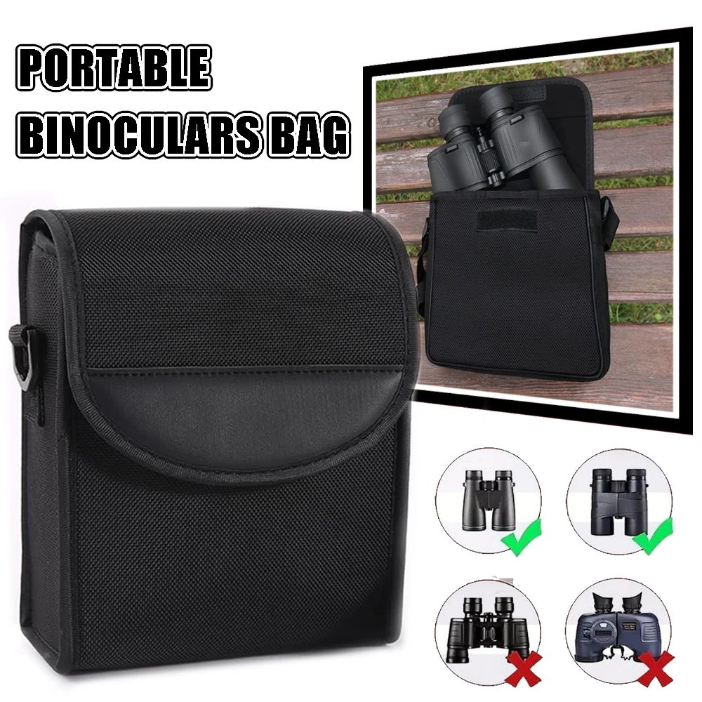 Bolsa para binoculares, funda para cámara portátil de 50mm, tela oxford 1680D, bolsas de hombro/mensaje, correa Binocular, funda para cámara telescópica