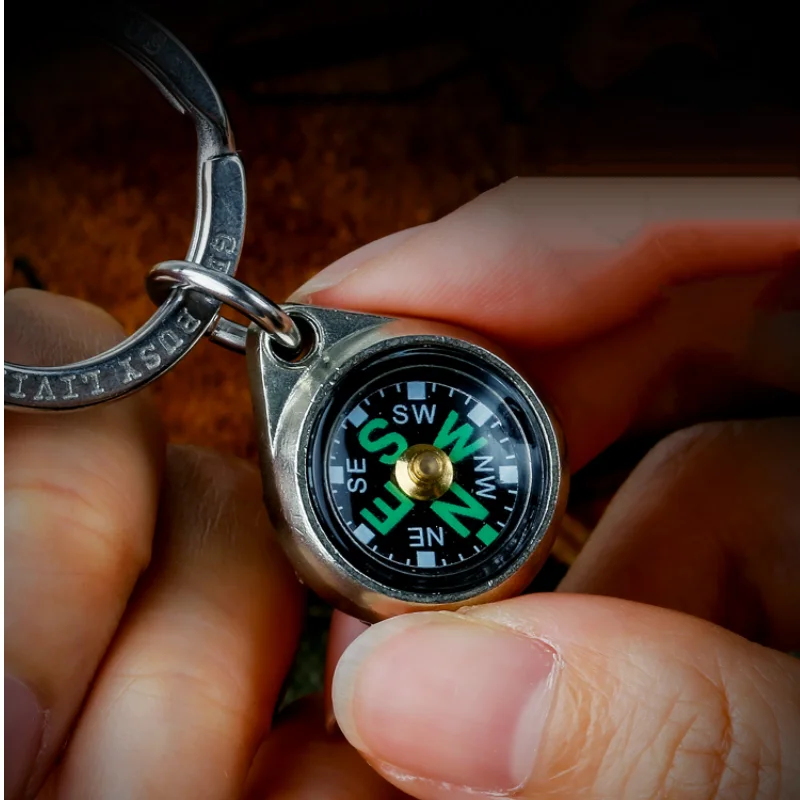 Llavero colgante de Metal con brújula de araña para coche, accesorios de viaje, artículos al aire libre, Regalos divertidos - imagen 5