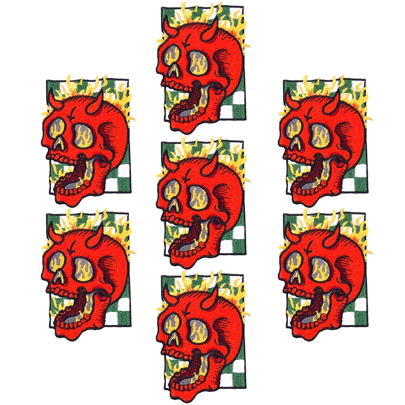 Parches bordados de Hiphop para ropa, pegatinas para coser, apliques de decoración, 10 unidades por lote - imagen 5