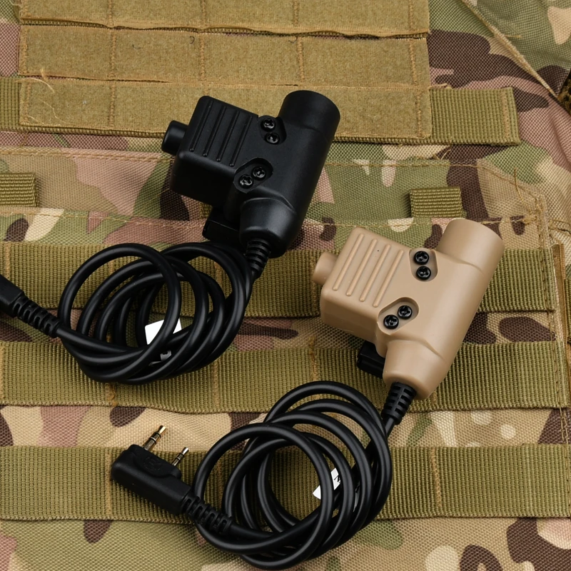 WADSN táctico U94 PTT 7,0 Cable adaptador de auriculares para Walkie Talkie TYT F8 ipsc accesorios Radio Motorola Kenwood - imagen 2