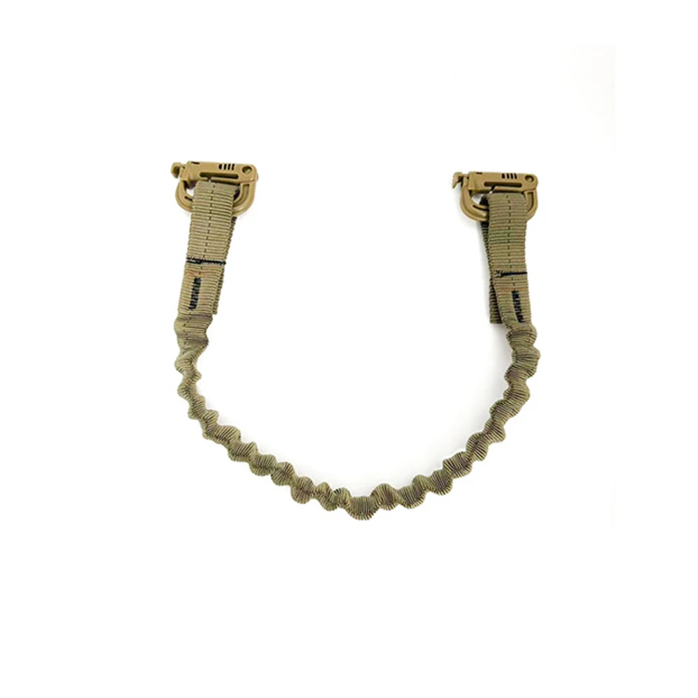 Correa de retención elástica con doble hebilla de liberación rápida táctica, alta elasticidad, duradera para asegurar equipos y equipos tácticos - imagen 5