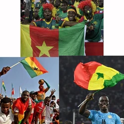 FLAGLINK 90x150CM Ghana Camerún Senegal Banderas nacionales para decoración