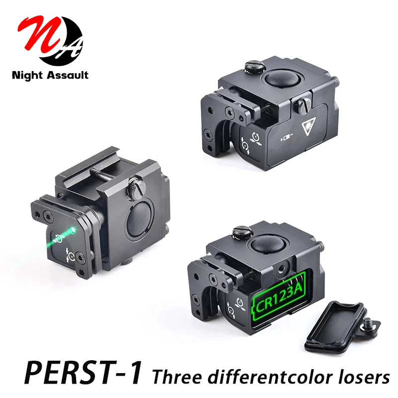 Láser táctico P1 PERST 1 rojo verde azul vista Zenitco marcado Metal CNC Fit 20mm Picatinny Rail para Airsoft arma de caza