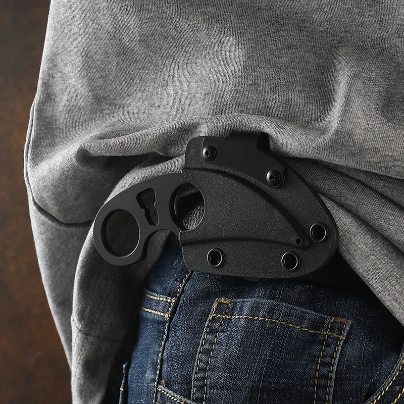 Collares de collar con mini cuchillo de garra, cuchillo de unboxing, cuchillo EDC para exteriores, cuchillo afilado de bolsillo - imagen 3